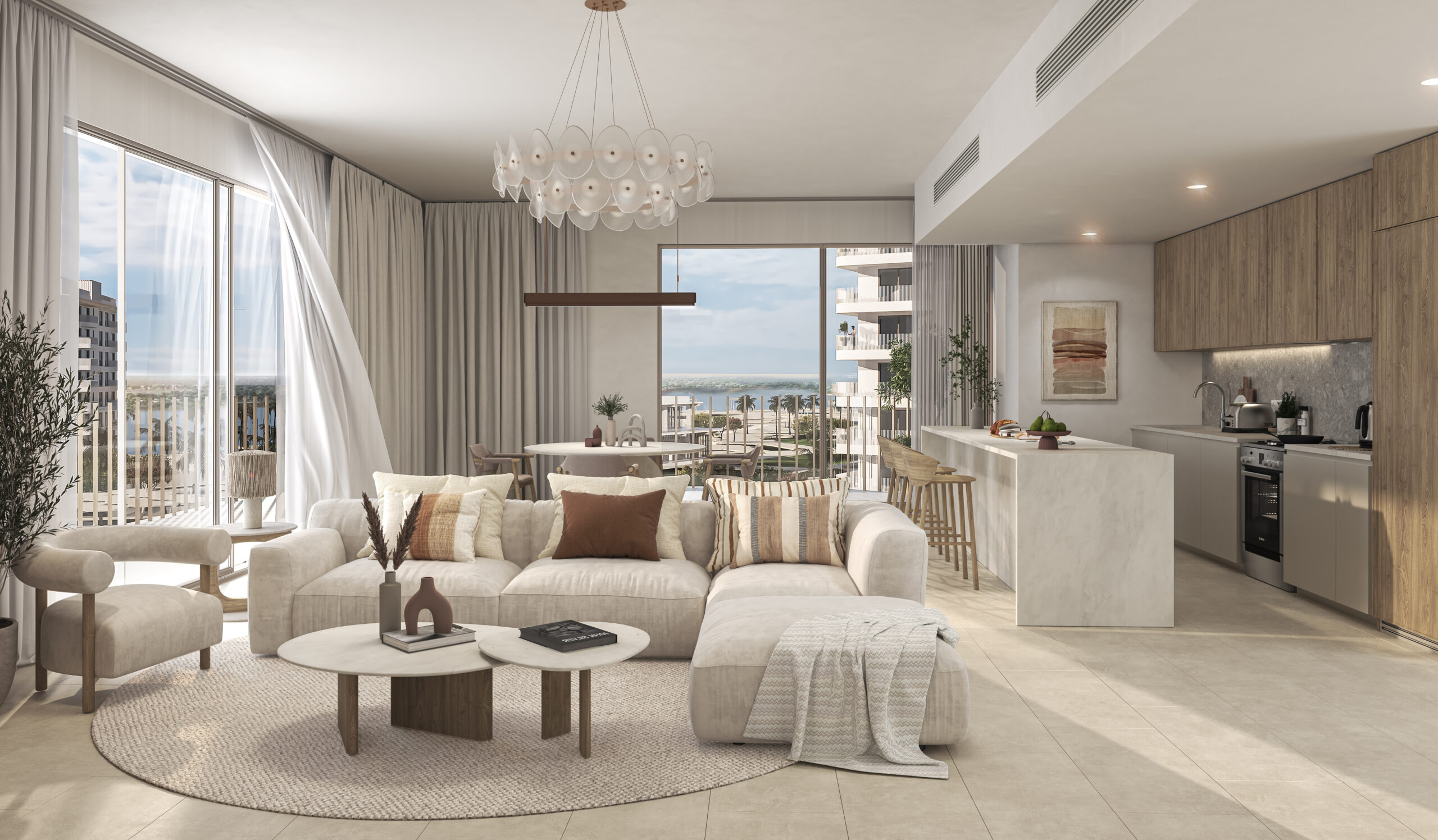Gardenia Bay - Aldar - Apartments for Rent -Studio - 1 - 2 - Bedrooms